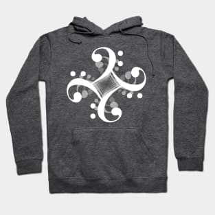 Four Leaf Bass Clef Hoodie